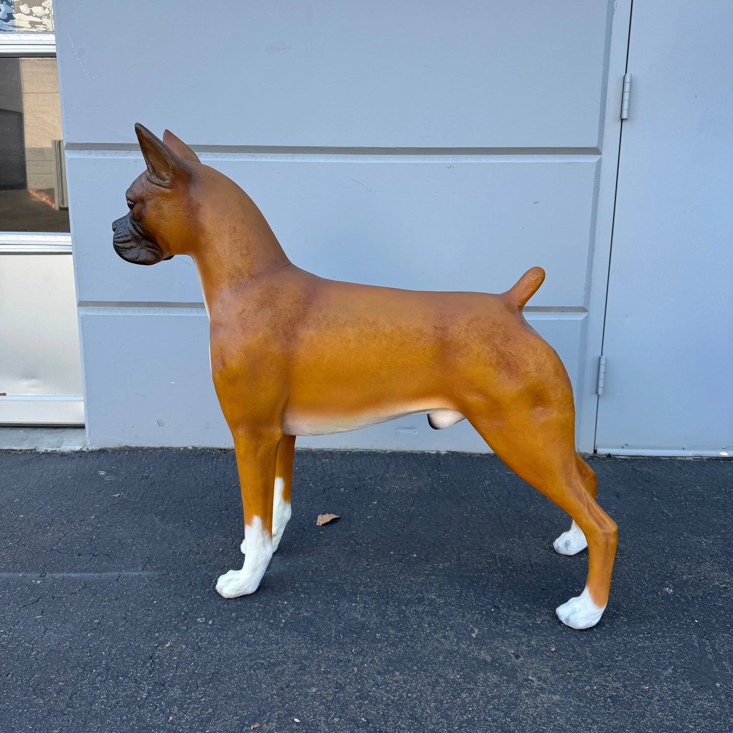 Boxer Dog Statue A0234-110120-H