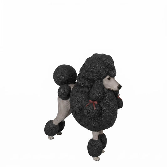 Black French Poodle Life Size Statue A0256BL-110121-H