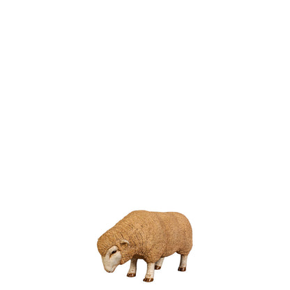 Baby Merino Ewe Head Down Statue