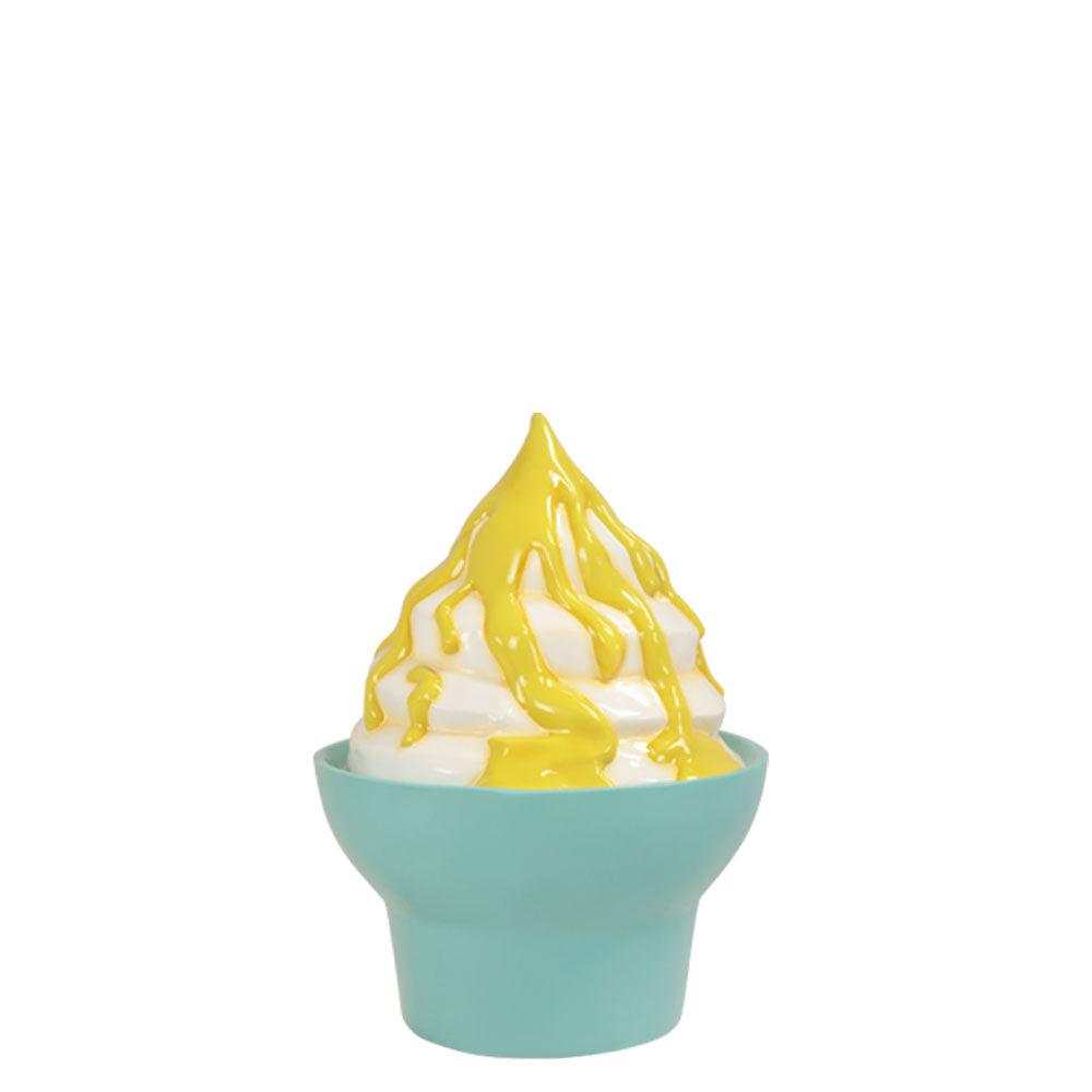 Ice Cream Vanilla Sundae Cup Statue - LM Treasures Prop Rentals 