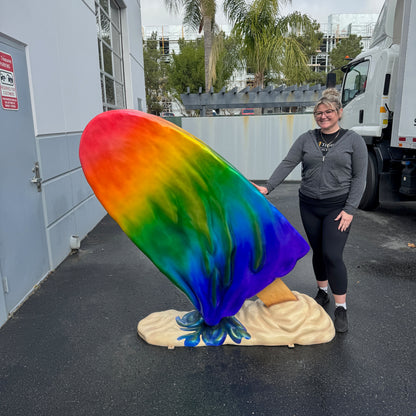 Large Rainbow Popsicle Statue