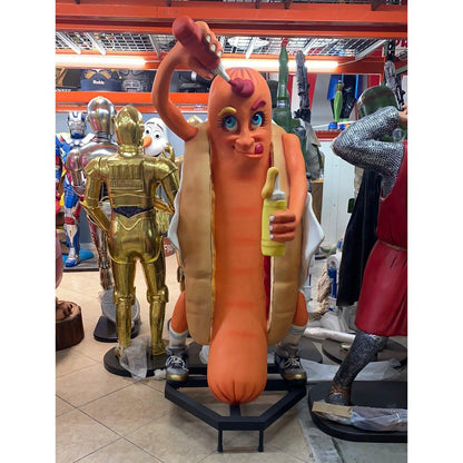 Hotdog Man Statue - LM Treasures Prop Rentals 