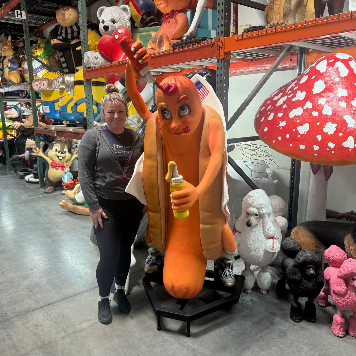 Hotdog Man Statue