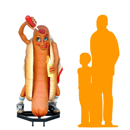 Hotdog Man Statue