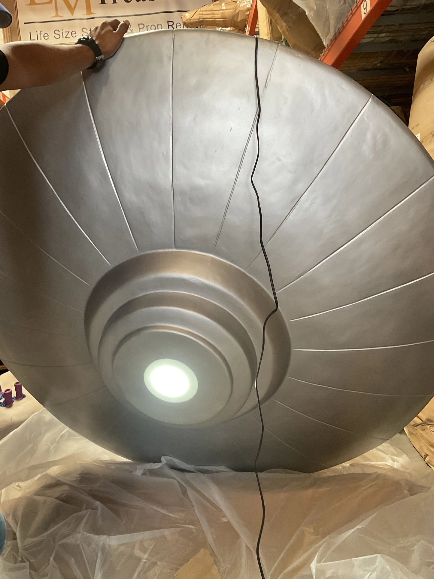 Large Hanging Alien Space Ship UFO Statue