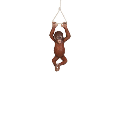Hanging Baby Orangutan Monkey Statue A0893-120041-H