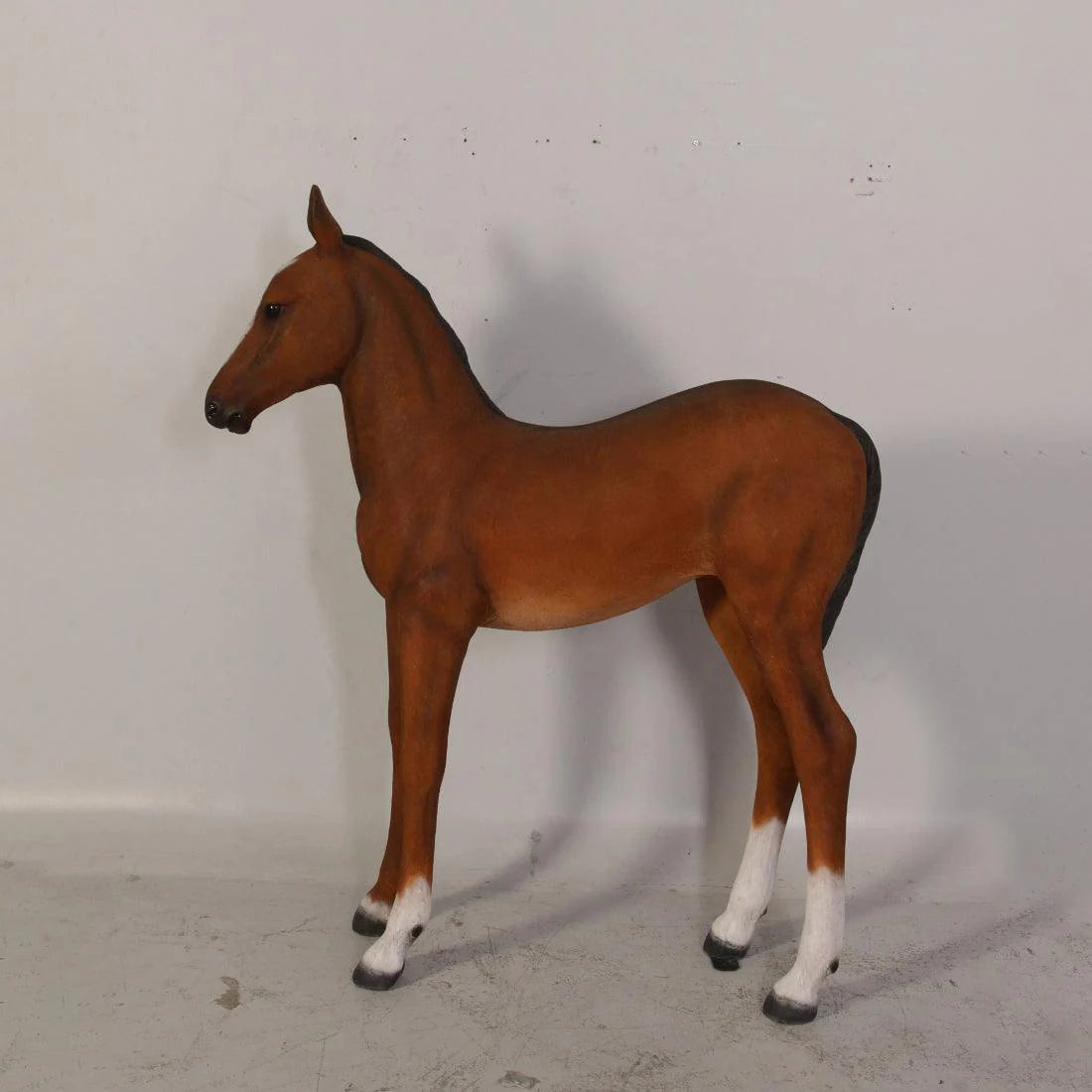 Pony Foal Horse Standing Statue