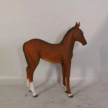 Pony Foal Horse Standing Statue