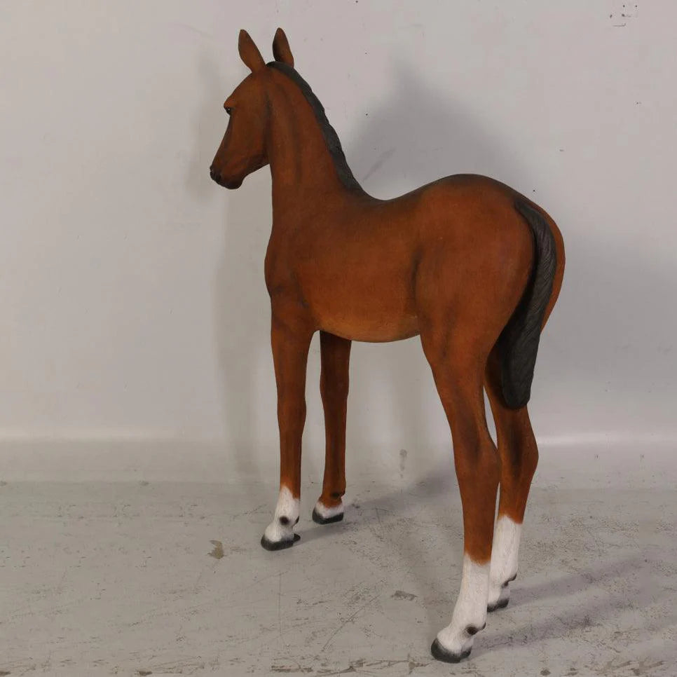 Pony Foal Horse Standing Statue