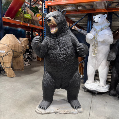 Growling Black Bear Statue A0895B-120049-H