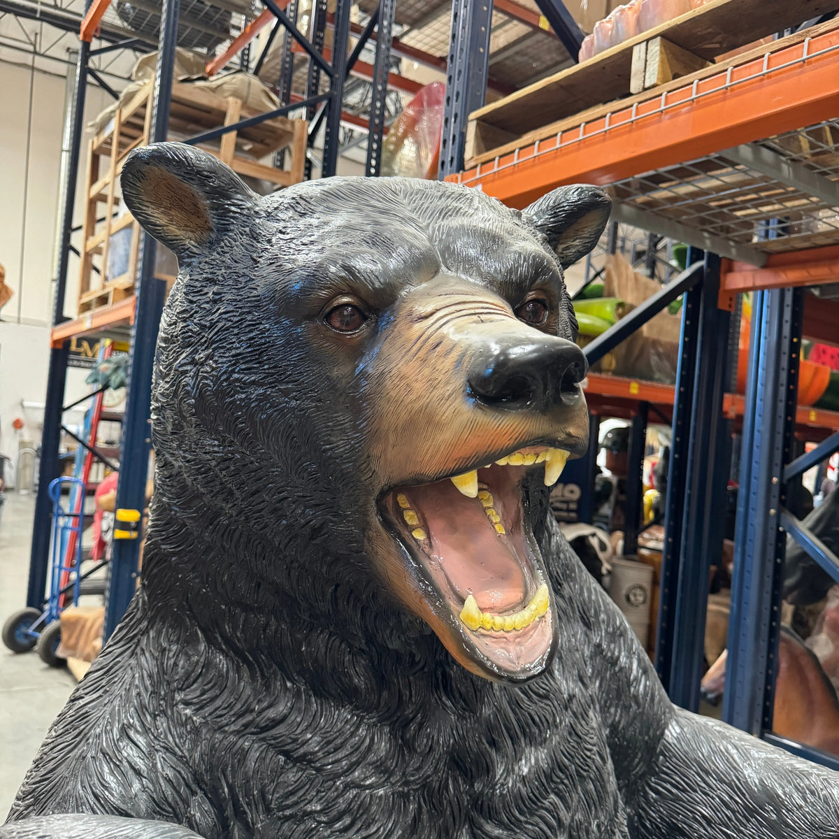 Growling Black Bear Statue A0895B-120049-H