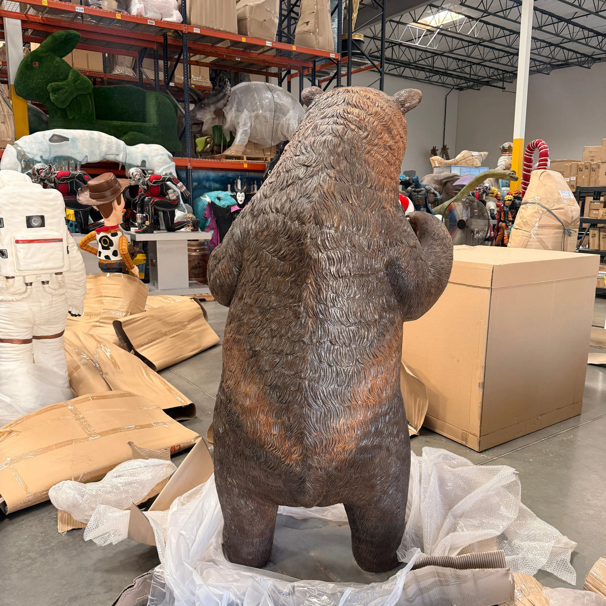 Growling Grizzly Bear Statue A0895-120049-H