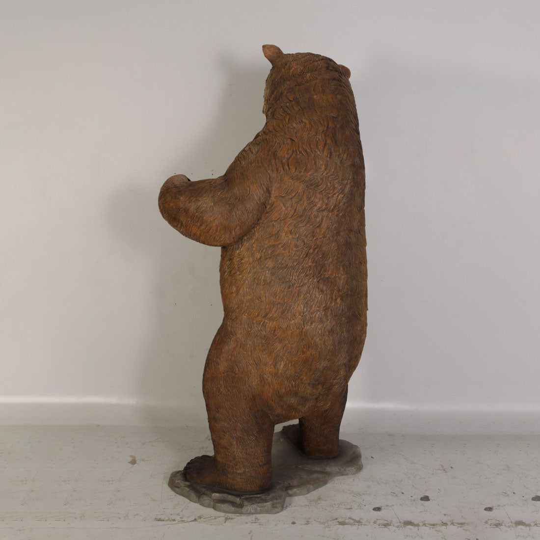 Growling Grizzly Bear Statue