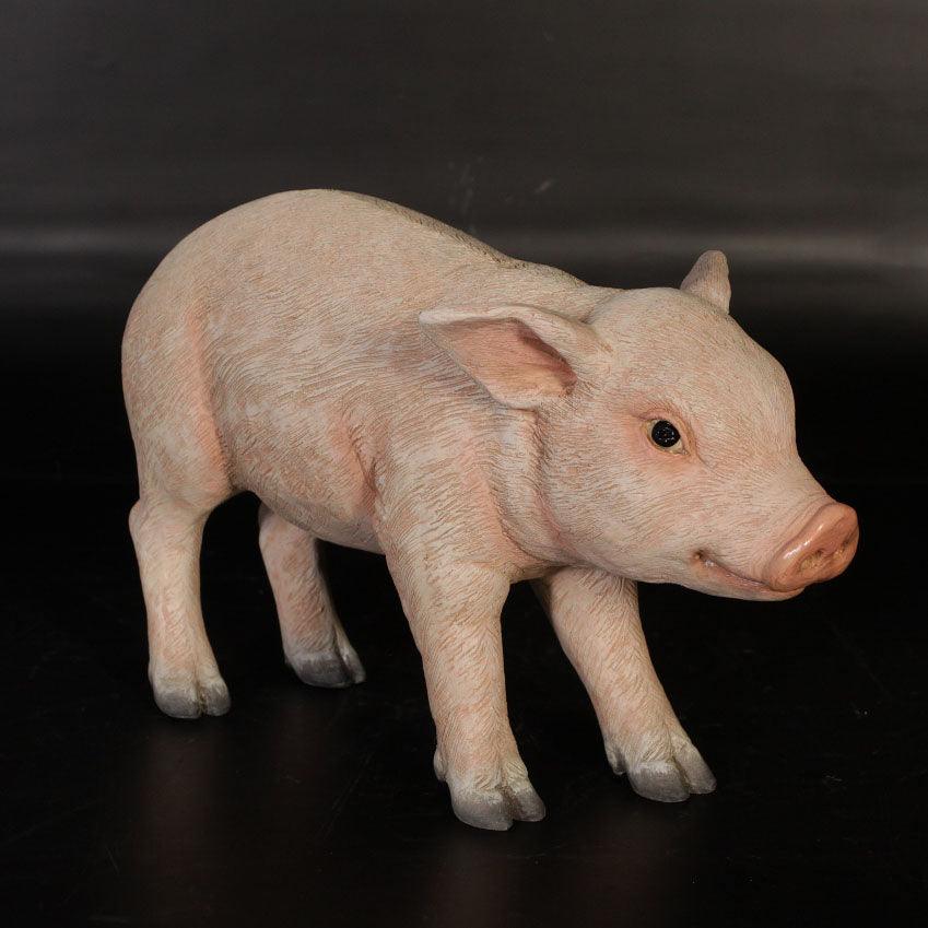 New Born Baby Pig Statue - LM Treasures Prop Rentals 
