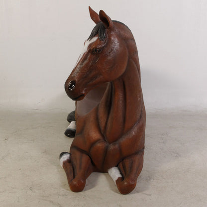 Horse Bench Life Size Statue