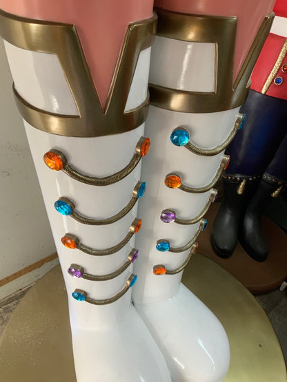 Giant 12ft Pastel Nutcracker Christmas Statue