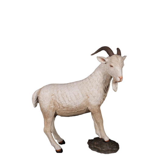 Cream Billy Goat Statue