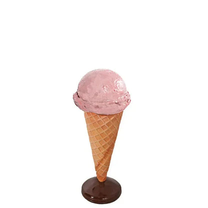 Strawberry One Scoop Ice Cream Statue R0194S-130017-H
