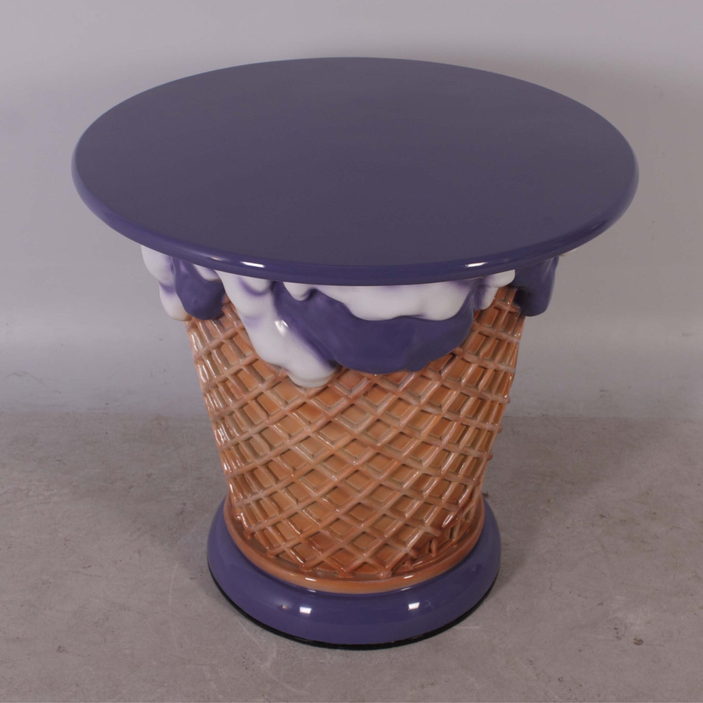 Purple Ice Cream Table Statue