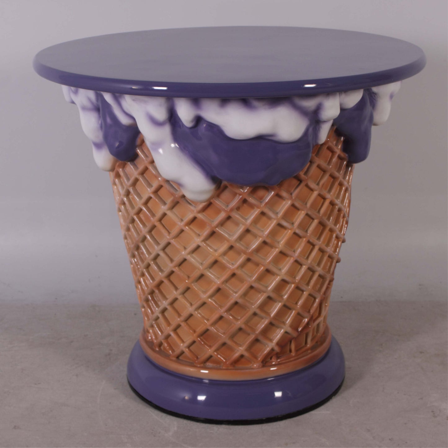 Purple Ice Cream Table Statue