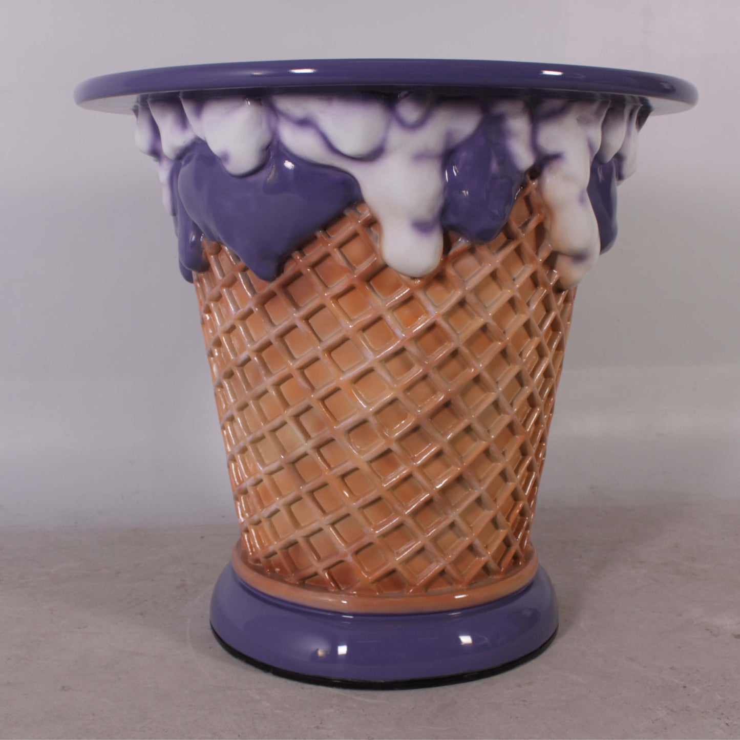 Purple Ice Cream Table Statue