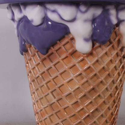 Purple Ice Cream Table Statue