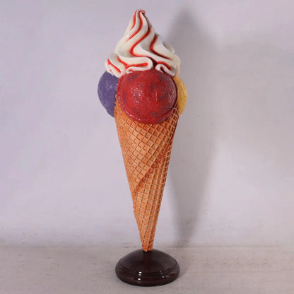 Large Three Scoop Ice Cream Statue