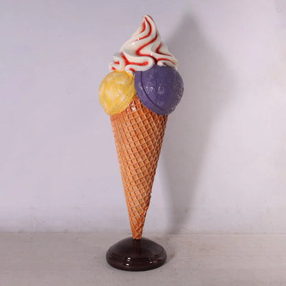 Large Three Scoop Ice Cream Statue