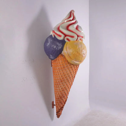 Large Three Scoop Ice Cream Statue