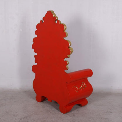 Red Santa Christmas Throne Statue