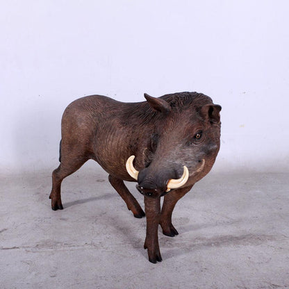 Wild African Warthog Pig Statue