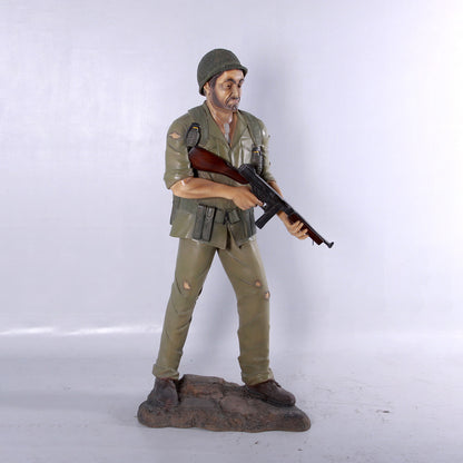 Army Soldier Life Size Statue