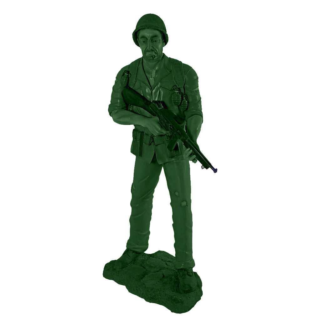 Green Army Soldier Life Size Statue