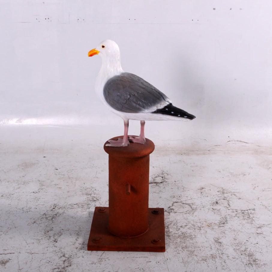 Seagull On Post Statue