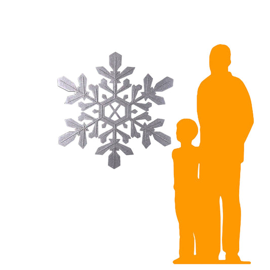 Silver Snowflake Statue