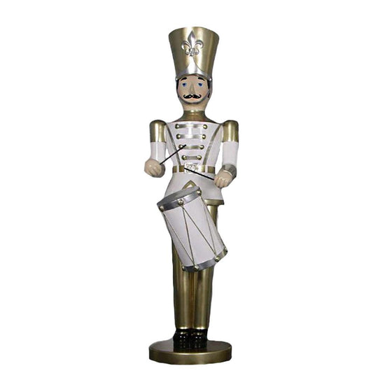 Large Gold Toy Soldier Drummer Statue