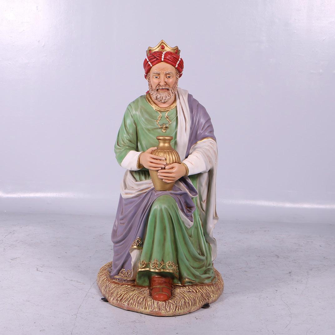 King Melchior Nativity Christmas Statue - LM Treasures Prop Rentals 