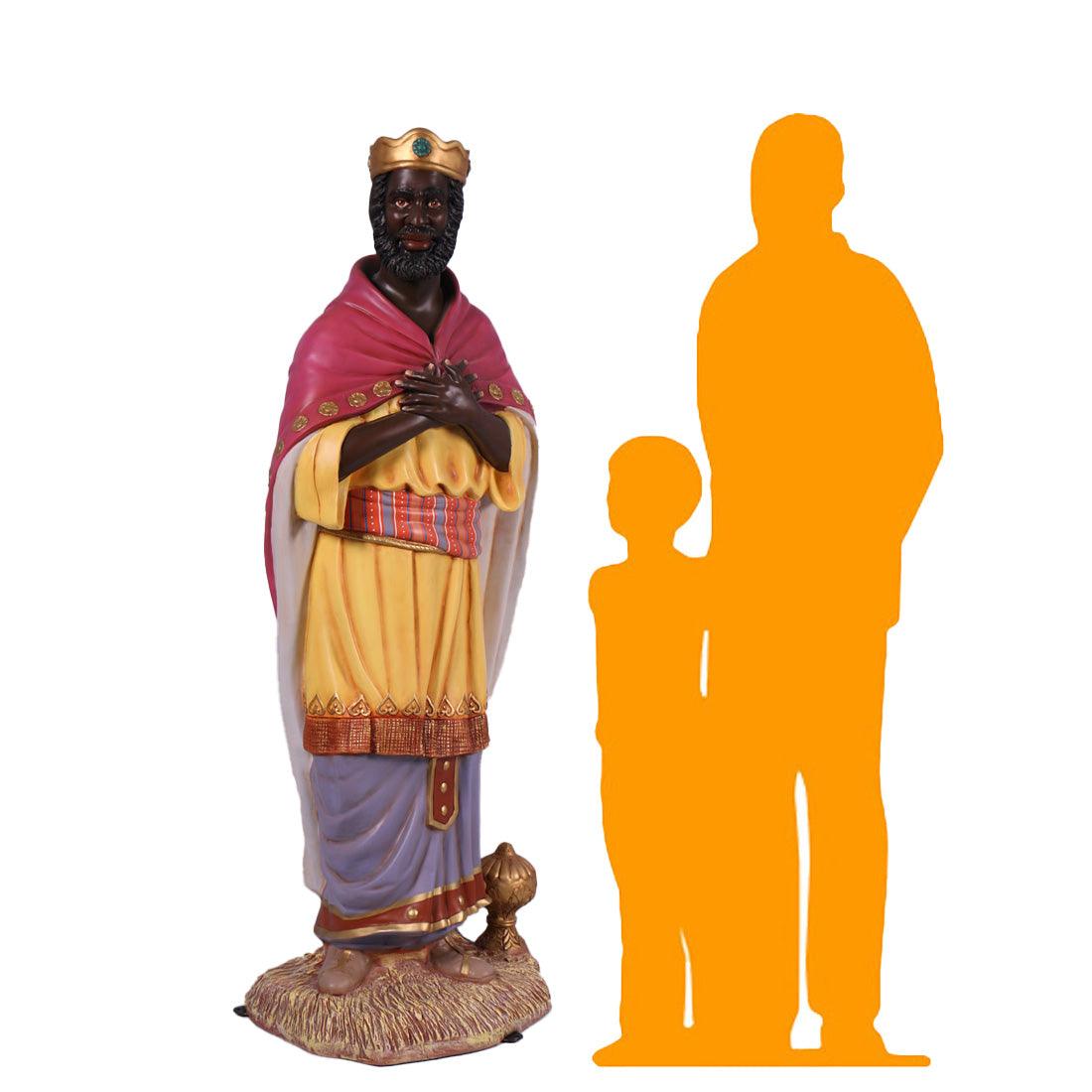 King Balthasar Nativity Christmas Statue - LM Treasures Prop Rentals 