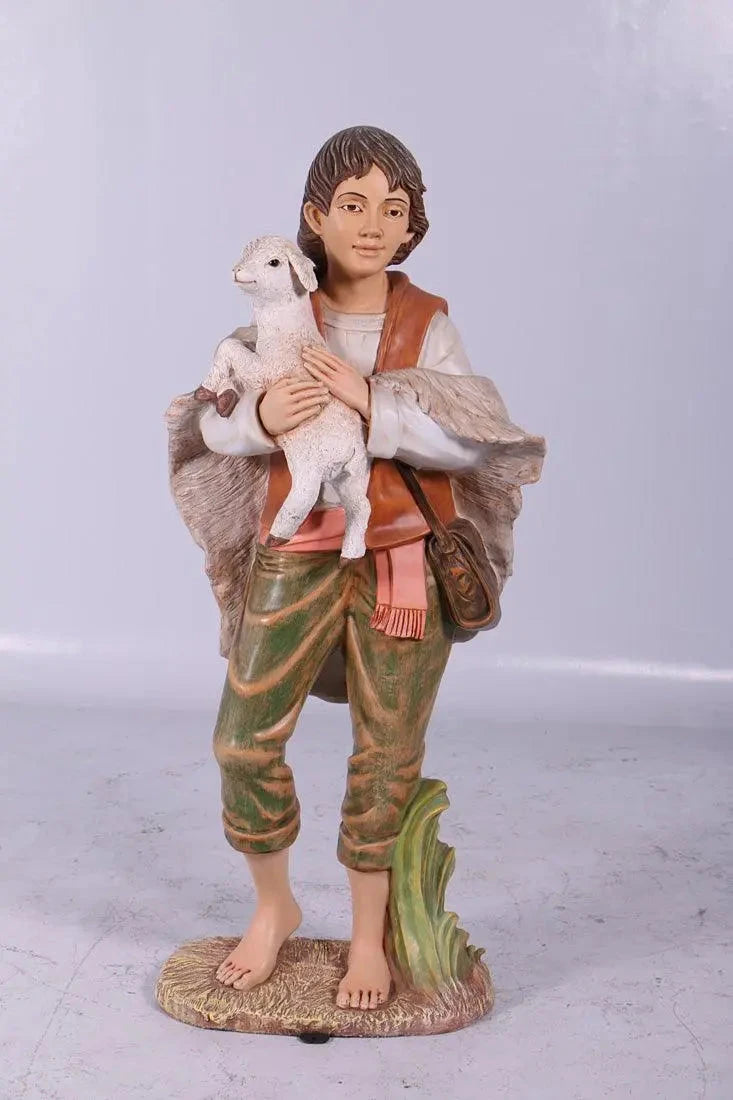 Shepherd Boy Nativity Christmas Statue S0068-140023-H