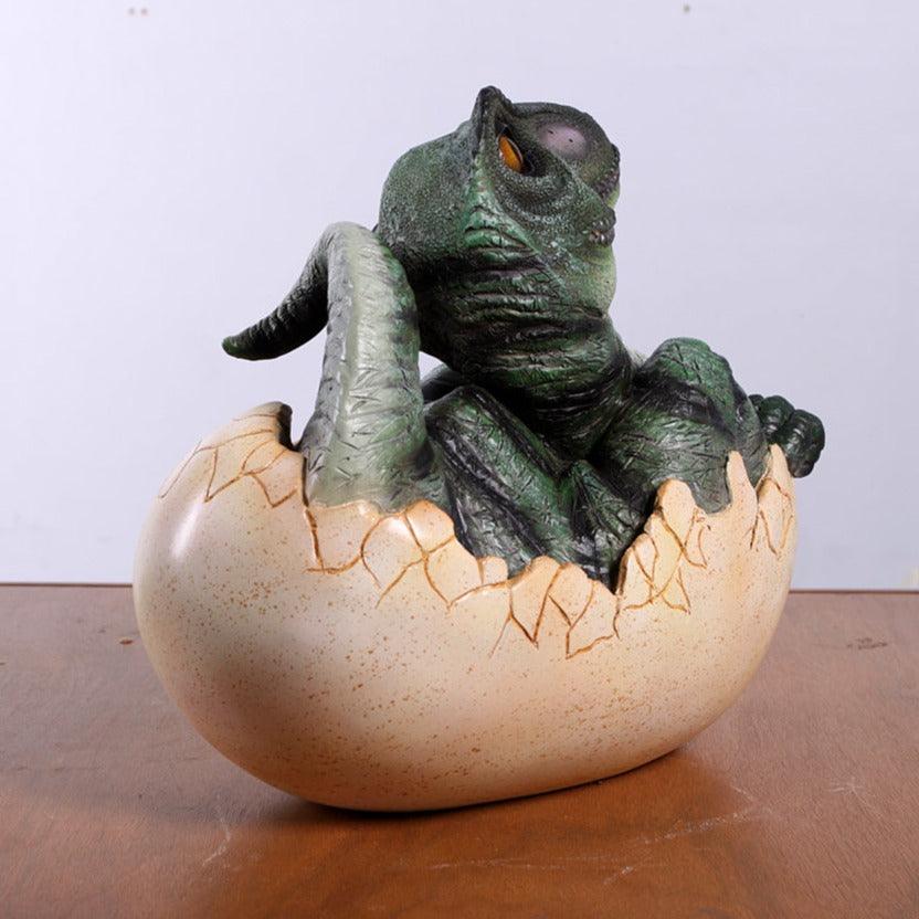 Hatching T-Rex Dinosaur Egg Statue