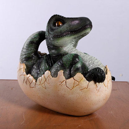 Hatching T-Rex Dinosaur Egg Statue