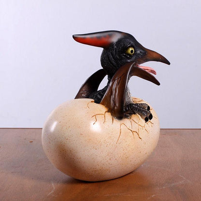 Hatching Pteranodon Dinosaur Egg Statue