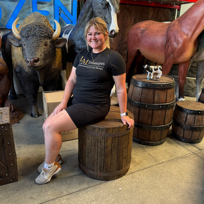 Medium Pirate Side Table Barrel