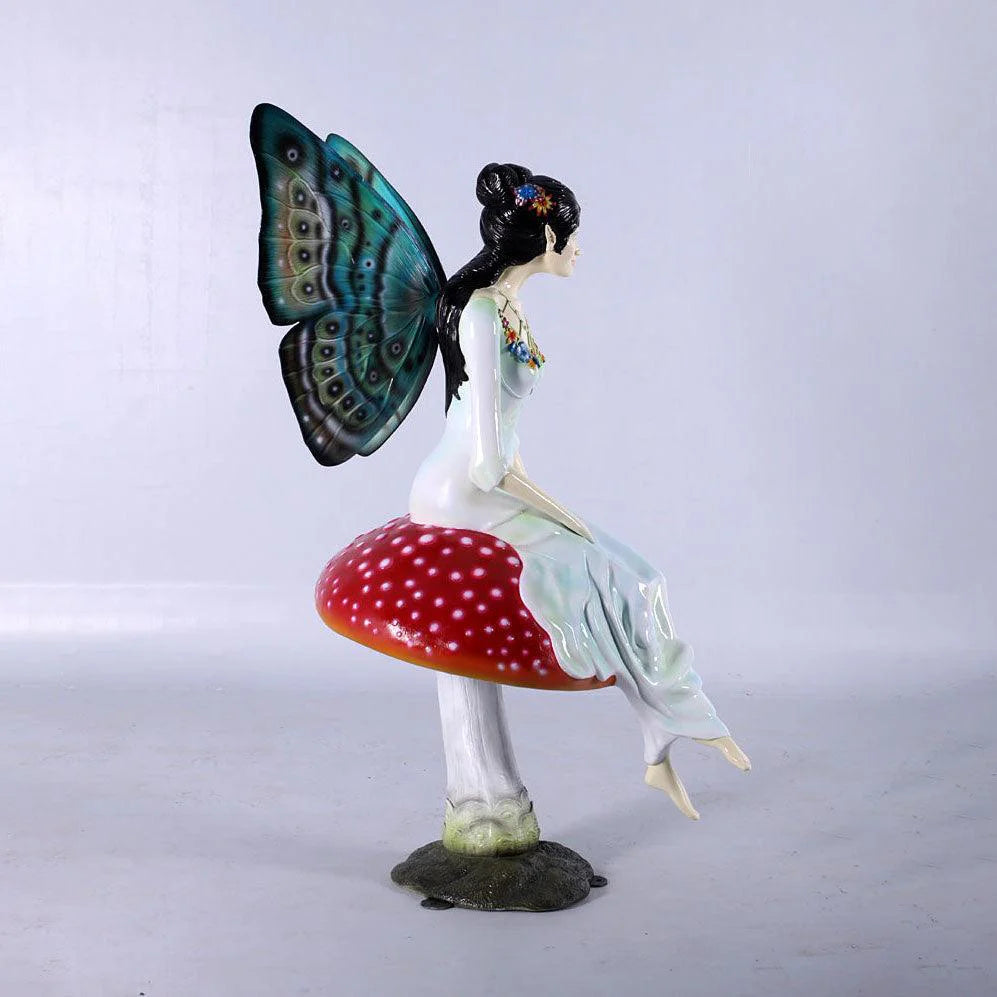 Mushroom Fairy Statue