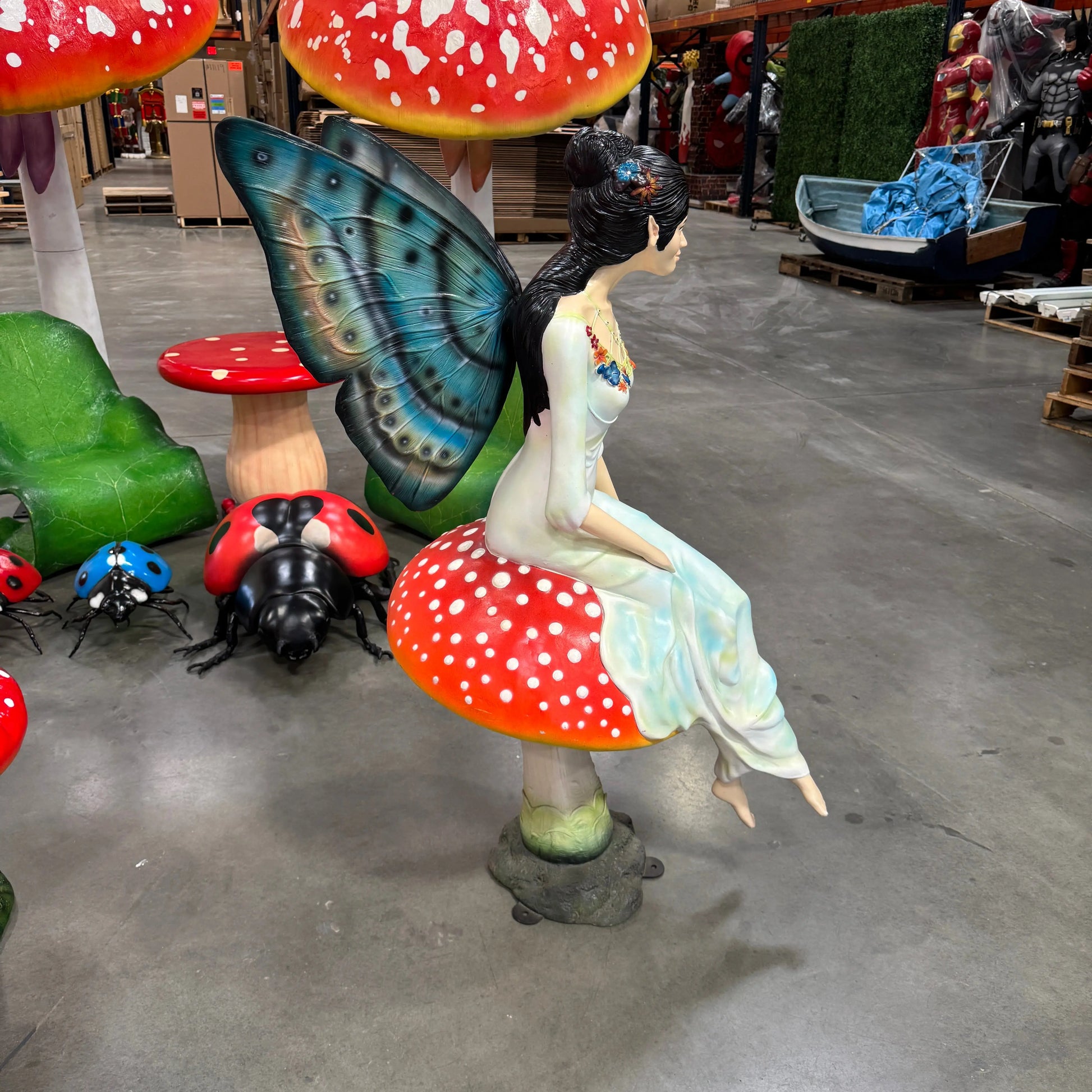 Mushroom Fairy Statue LS279-140064-H