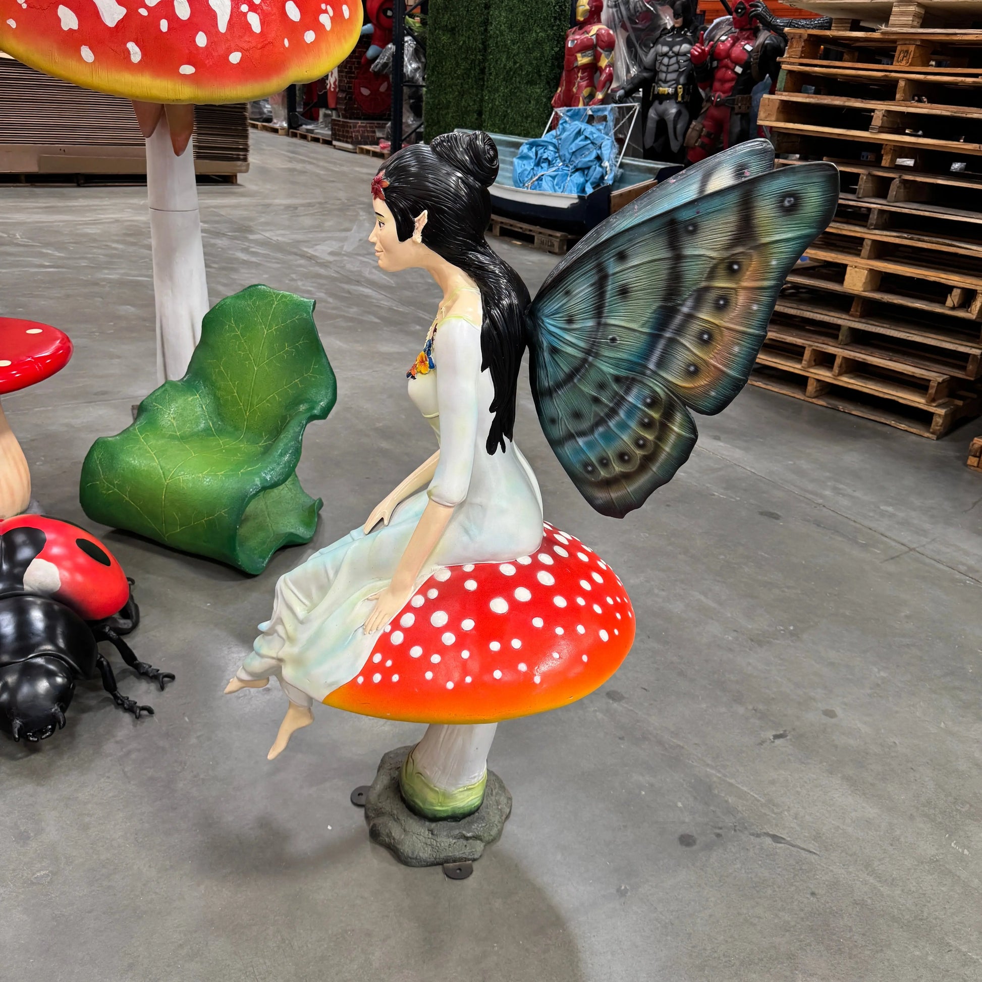 Mushroom Fairy Statue LS279-140064-H