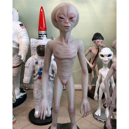 Large Alien Encounter Life Size Statue