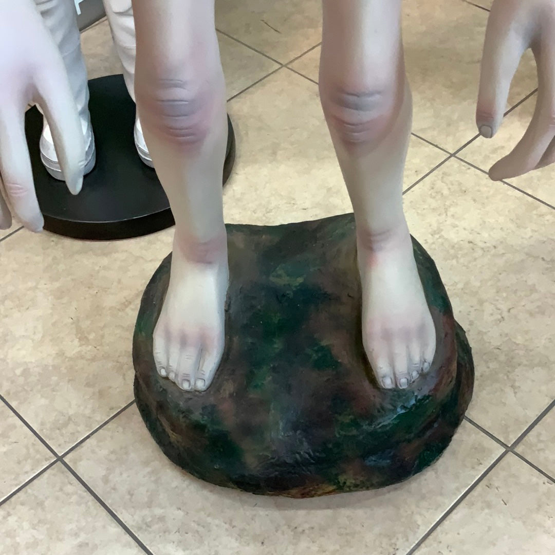 Large Alien Encounter Life Size Statue