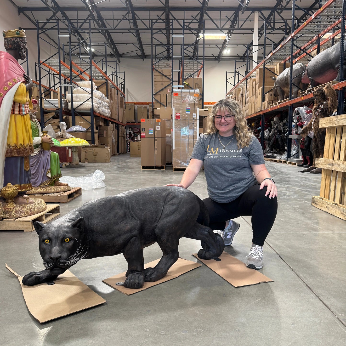 Black Panther Predator Statue A0899-150002-H