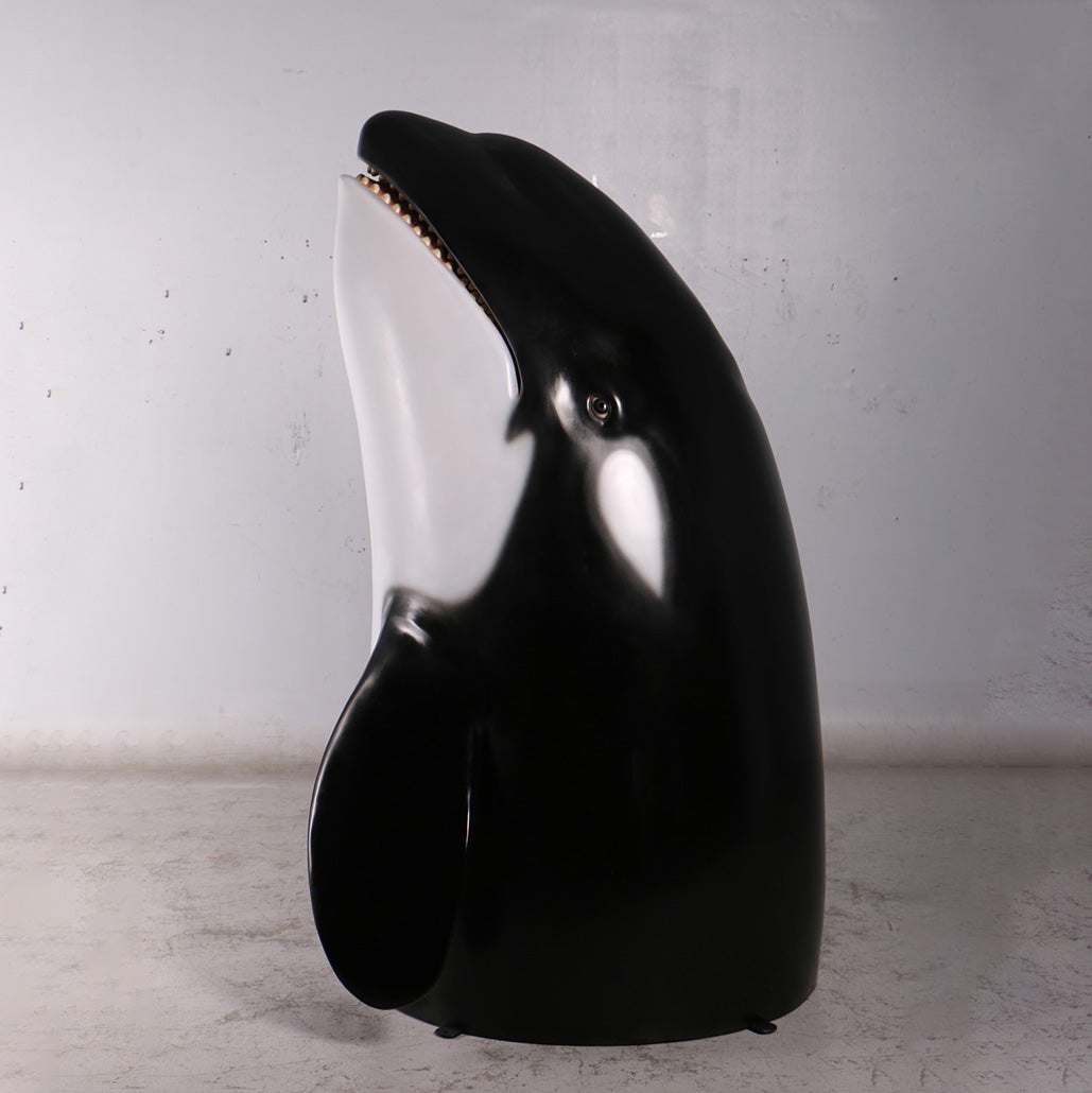 Breaching Orca Killer Whale Statue